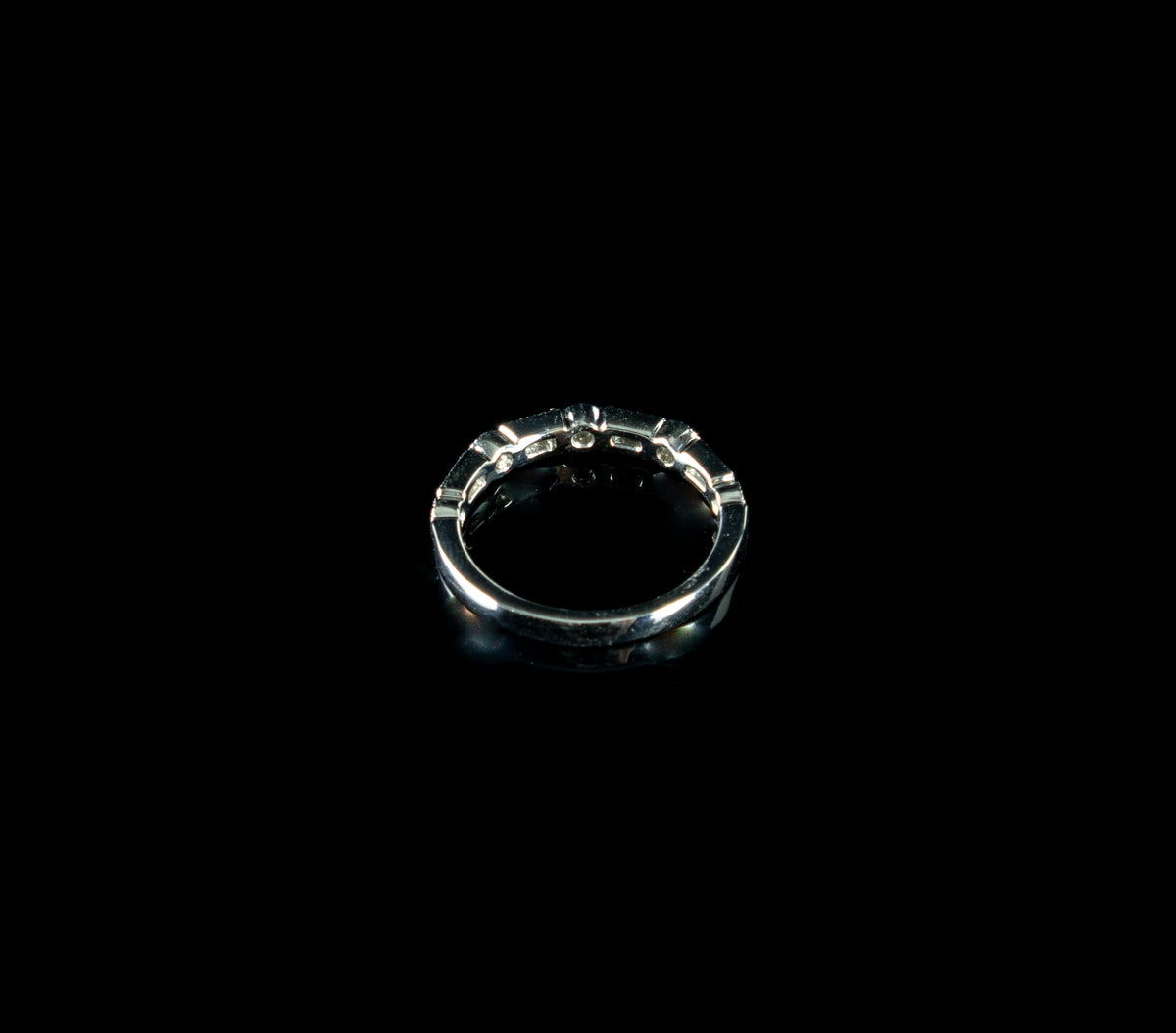 Platinum Nine Stone 0.28ct Diamond Half Eternity Ring