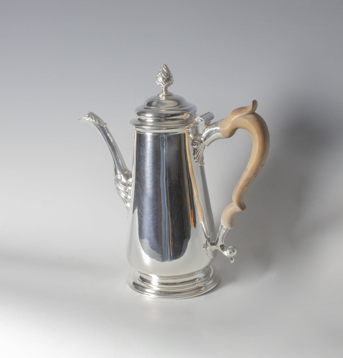 Antique George II sterling silver coffee pot