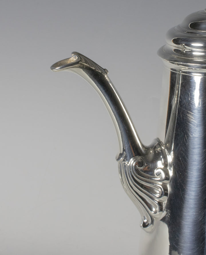 Antique George II sterling silver coffee pot