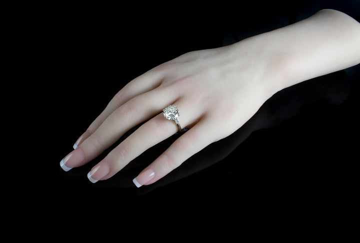 18ct White Gold 3.46ct Diamond Ring
