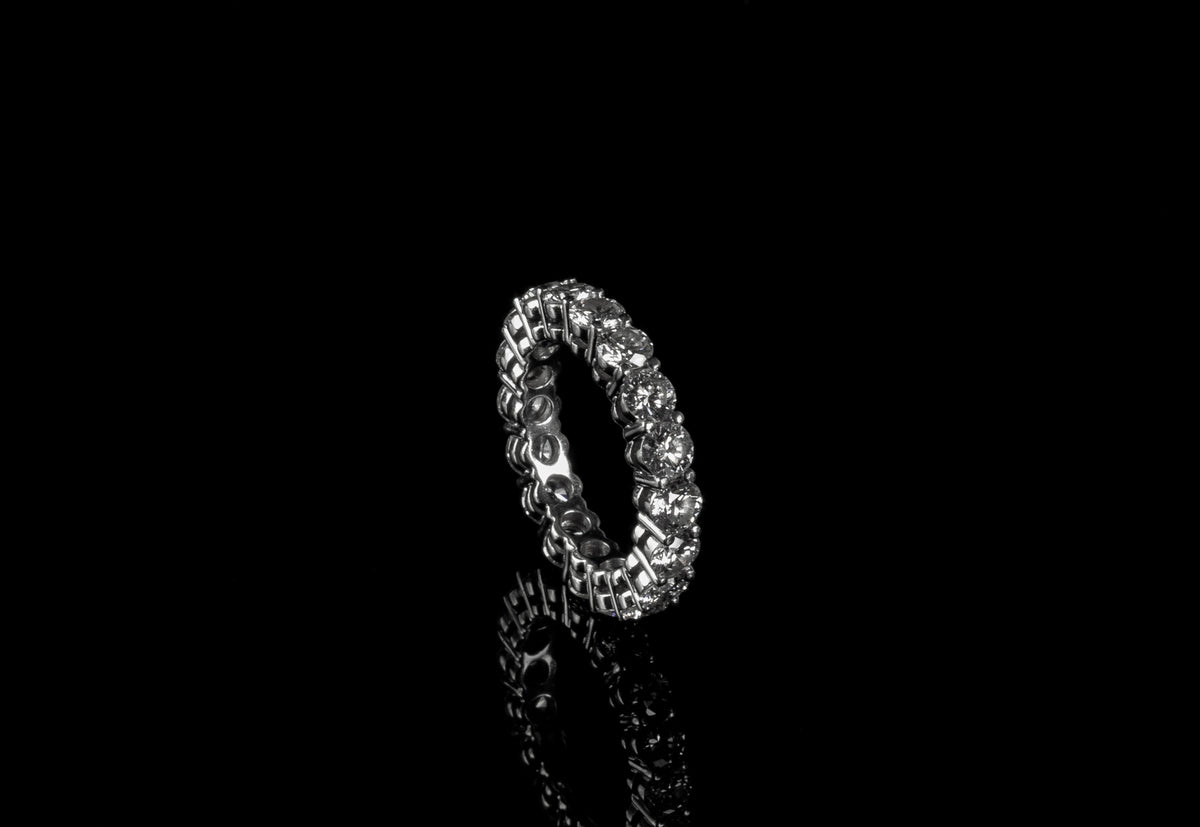Plainum Tiffany & Co 2.70ct Diamond Full Eternity Ring