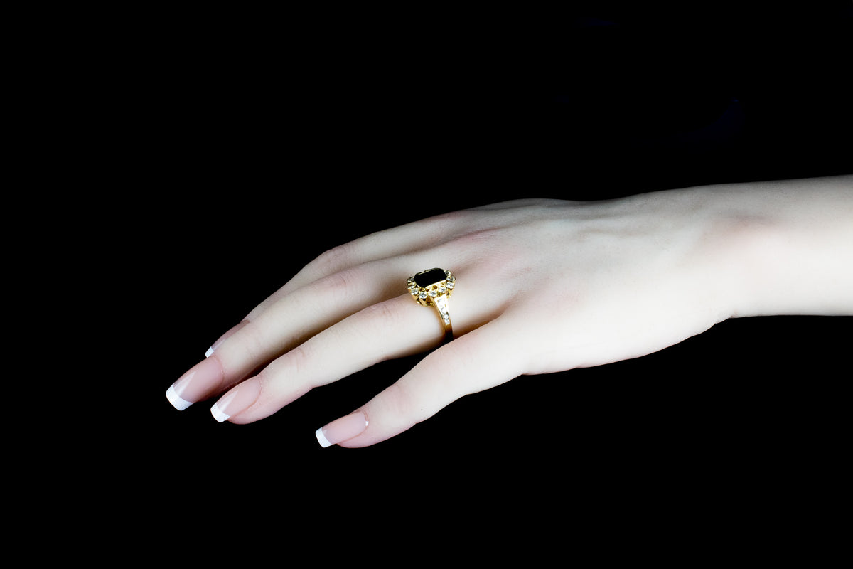 18ct Gold 2.00ct Sapphire and Diamond Cluster Ring