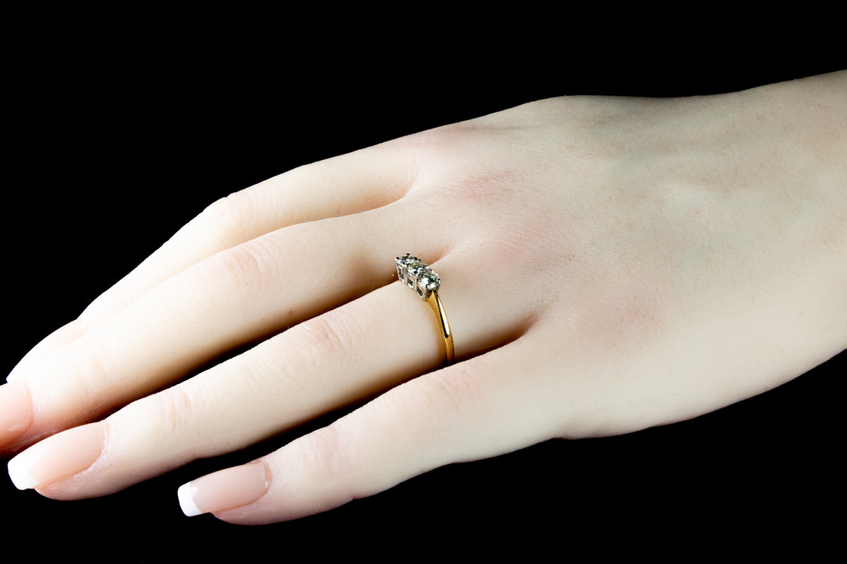 18ct Gold Three Stone Diamond Ring