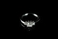 18ct Gold Princess Cut Three Stone 0.80ct Diamond Ring