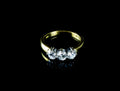 18ct Gold Three Stone Brilliant Cut 0.90ct Diamond Ring