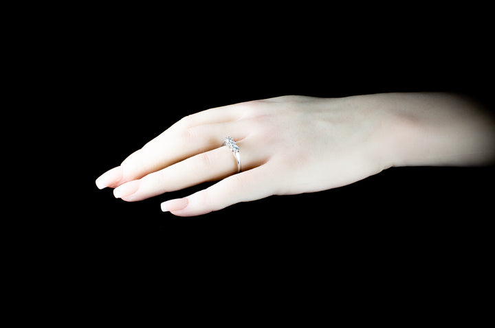 18ct Gold Three Stone Brilliant Cut 0.58ct Diamond Ring