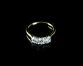 18ct Gold Three Stone Brilliant Cut Diamond Ring