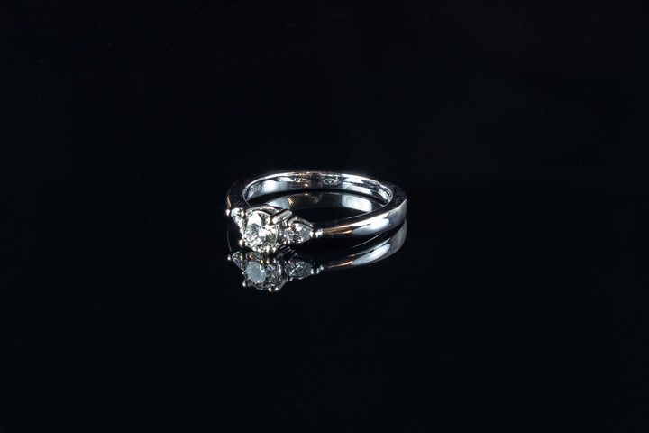 18ct White Gold Three Stone Diamond Ring
