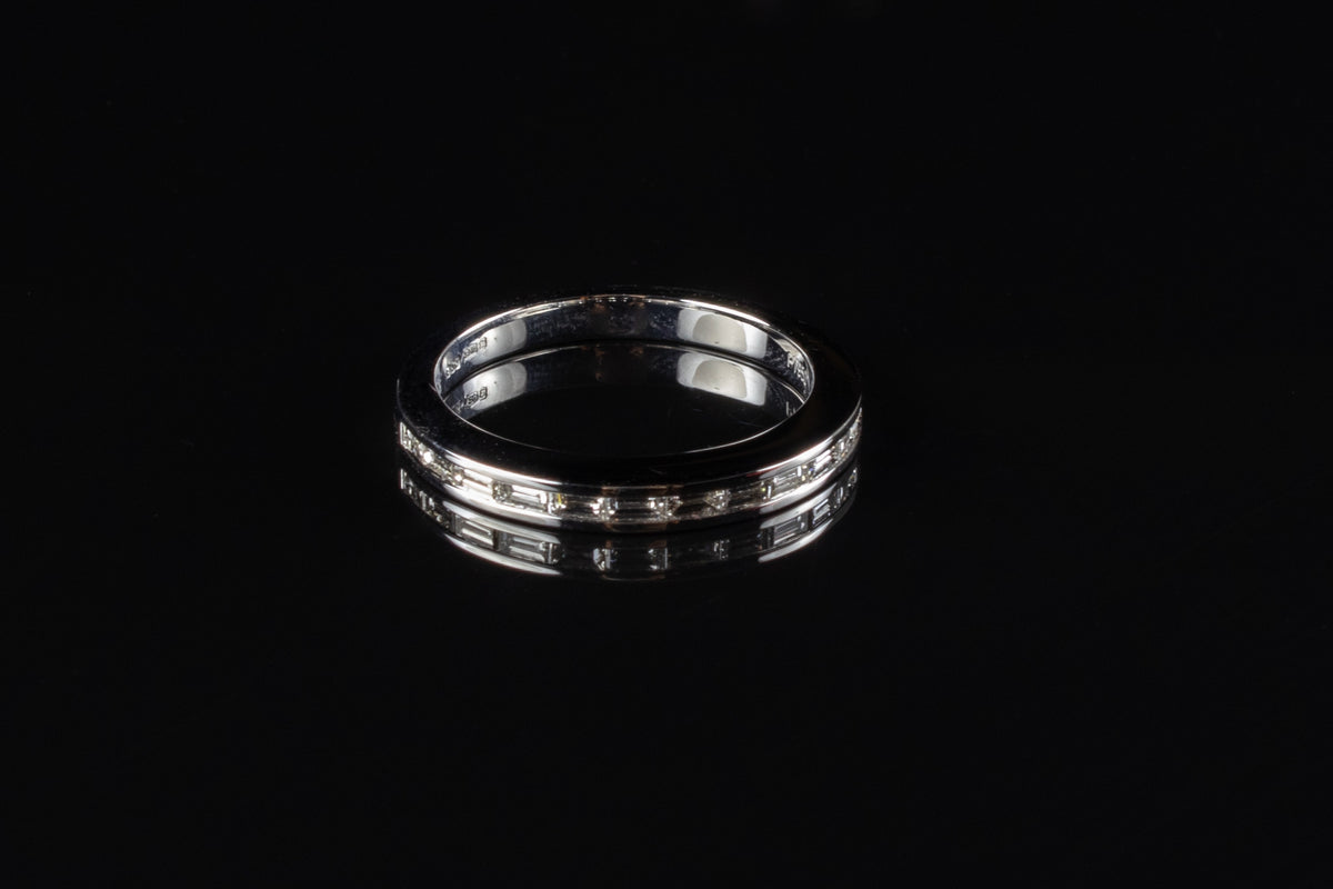 Platinum 0.36ct Diamond Half Eternity Ring