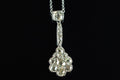 Antique 18ct Gold Old Cut Diamond Drop Cluster Pendant, 2.00ct