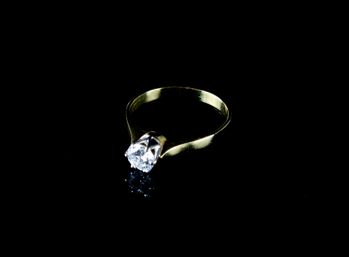 18ct Gold Single Stone 0.30ct Diamond Ring
