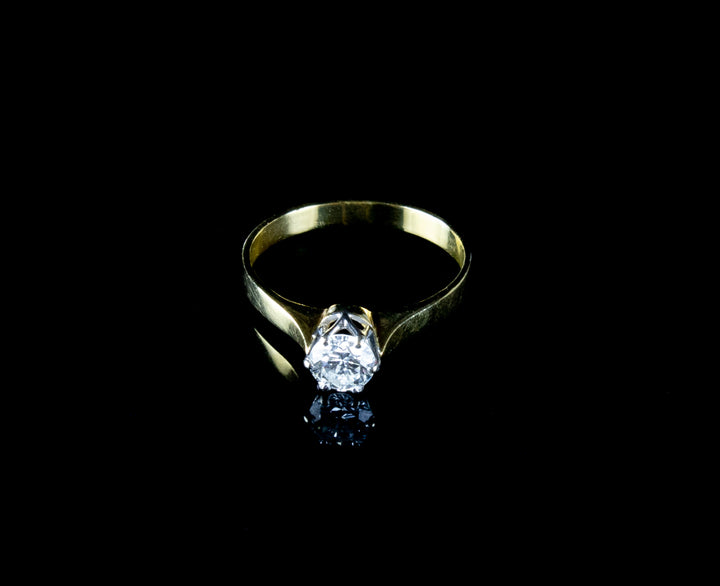 18ct Gold Single Stone 0.30ct Diamond Ring