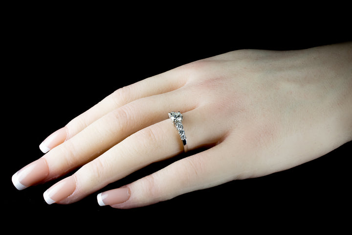 18ct White Gold Seven Stone Diamond Ring
