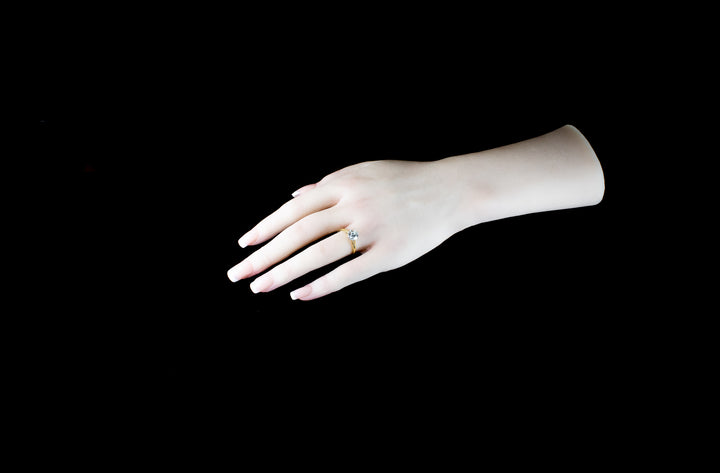 18ct Gold Single Stone Old Cut 1.35ct Diamond Ring
