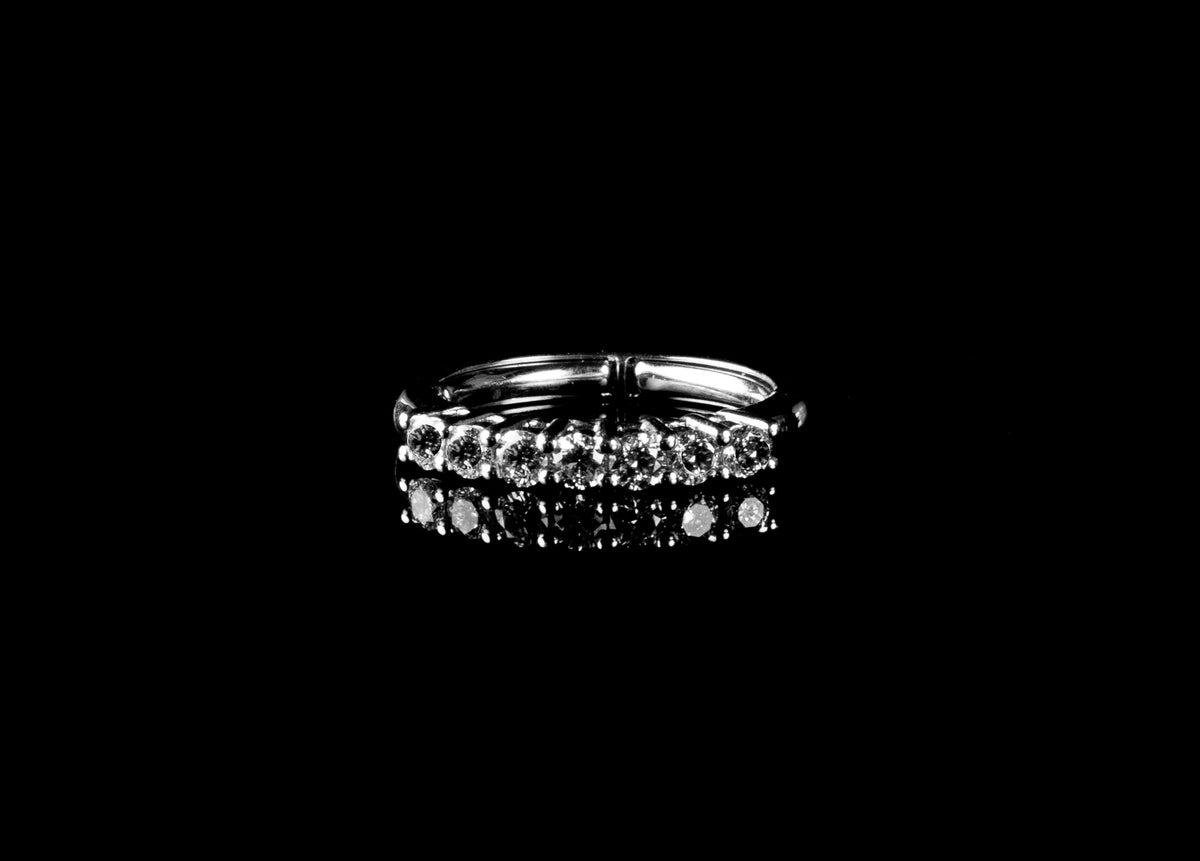 18ct Gold Seven Stone Half Eternity 0.50ct Diamond Ring