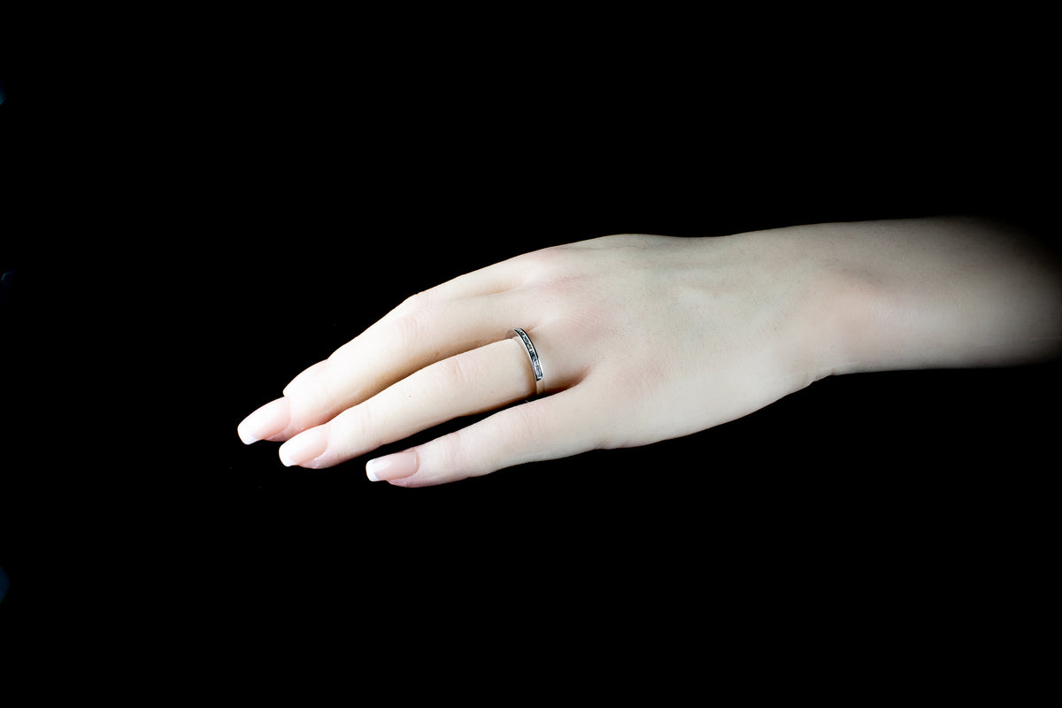 Platinum 0.36ct Diamond Half Eternity Ring