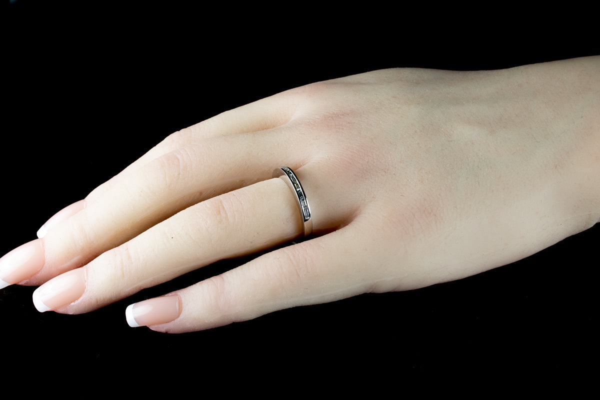Platinum 0.36ct Diamond Half Eternity Ring