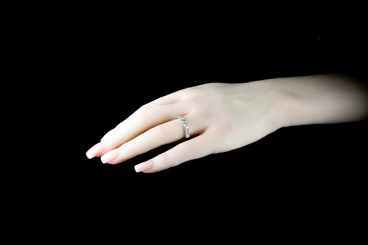 Platinum 1.25ct Diamond Half Eternity Ring