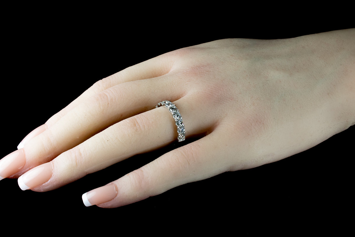 Platinum 1.25ct Diamond Half Eternity Ring