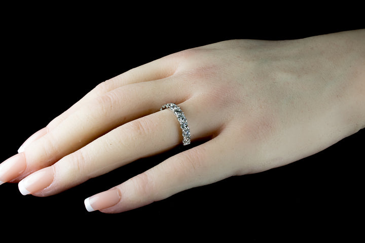 Platinum 1.25ct Diamond Half Eternity Ring