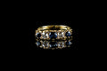Antique 18ct Gold Five Stone 0.64ct Sapphire and Old Cut 0.91ct Diamond Ring