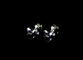 9ct Gold Oval Amethyst Solitaire Stud Earrings