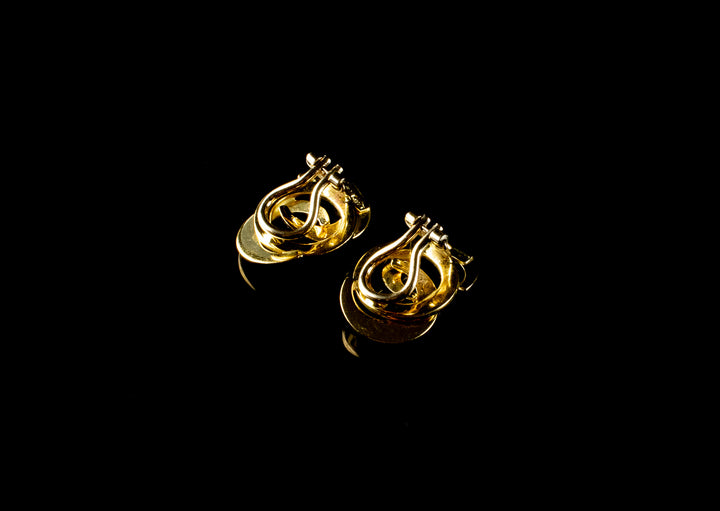 18ct Yellow Gold Knot Clip On Earrings