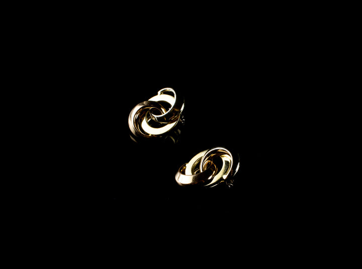 18ct Yellow Gold Knot Clip On Earrings