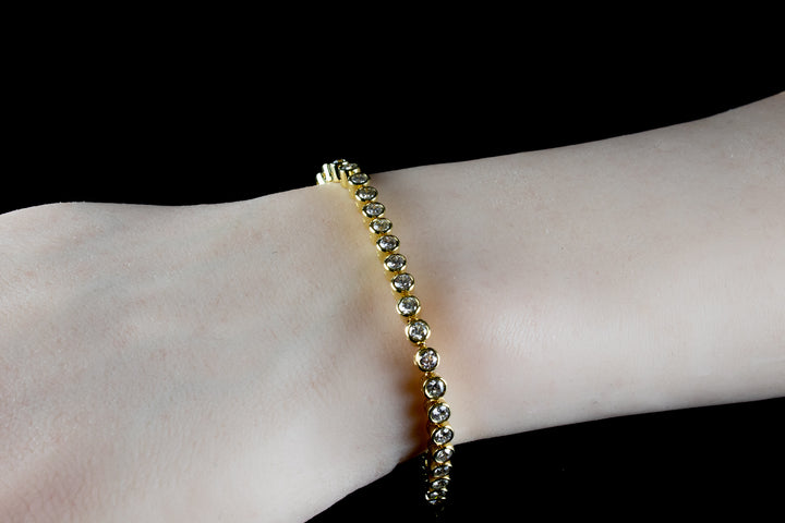 5.00ct Diamond Line Bracelet Set in 18ct Gold
