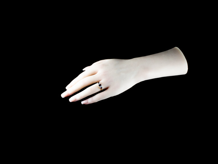 18ct Gold and Platinum Art Deco-Style Ruby And Diamond Ring