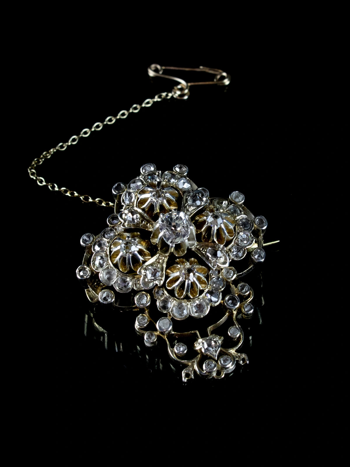 Antique Victorian 18ct Gold Diamond Brooch/Pendant