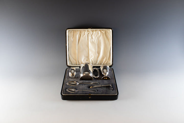 Sterling silver christening set