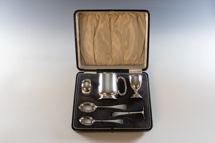 Sterling silver christening set