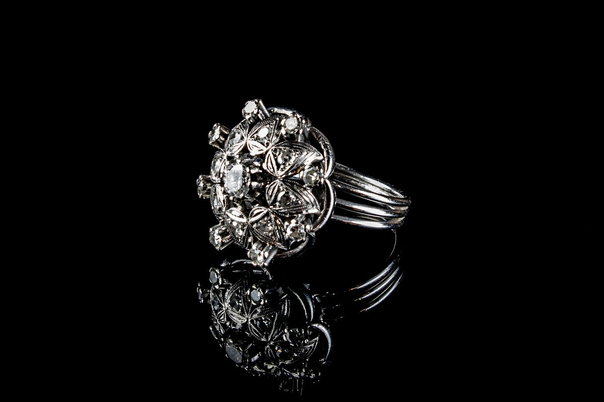18ct White Gold Diamond Cocktail Ring