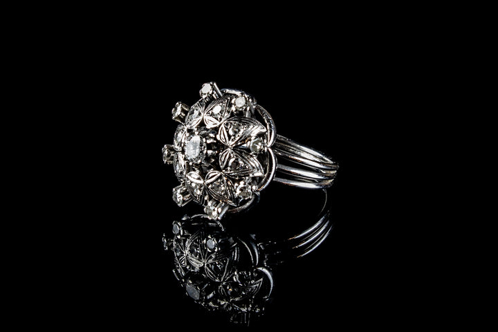 18ct White Gold Diamond Cocktail Ring