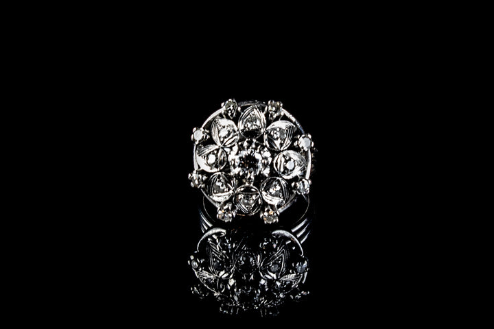 18ct White Gold Diamond Cocktail Ring