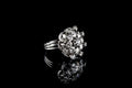 18ct White Gold Diamond Cocktail Ring
