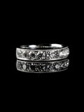 Platinum Nine Stone 1.00ct Diamond Half Eternity Ring