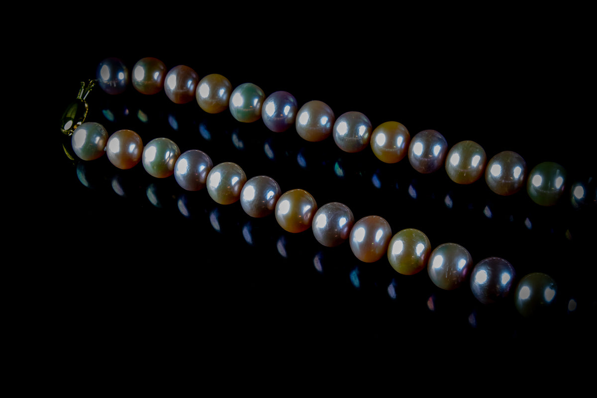 Freshwater 13mm Pearl Necklace with a 9ct Gold Clasp