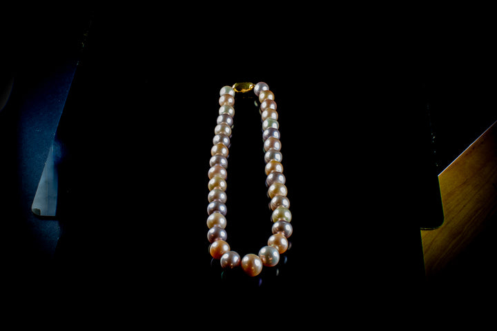 Freshwater 13mm Pearl Necklace with a 9ct Gold Clasp