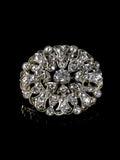 Antique Victorian 18ct Gold and Silver 4.00ct Old Cut Diamond Pendant & Brooch, Circa 1860