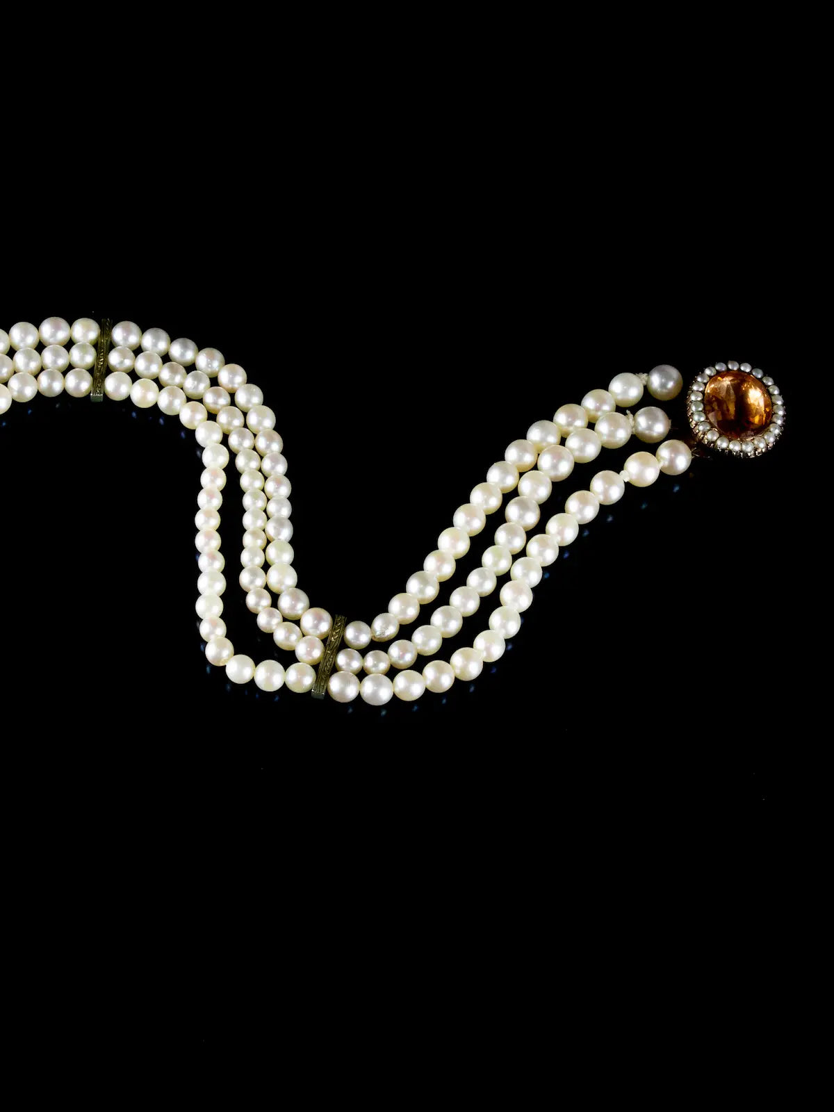 9ct Gold Akoya Pearl and Yellow Topaz Bracelet