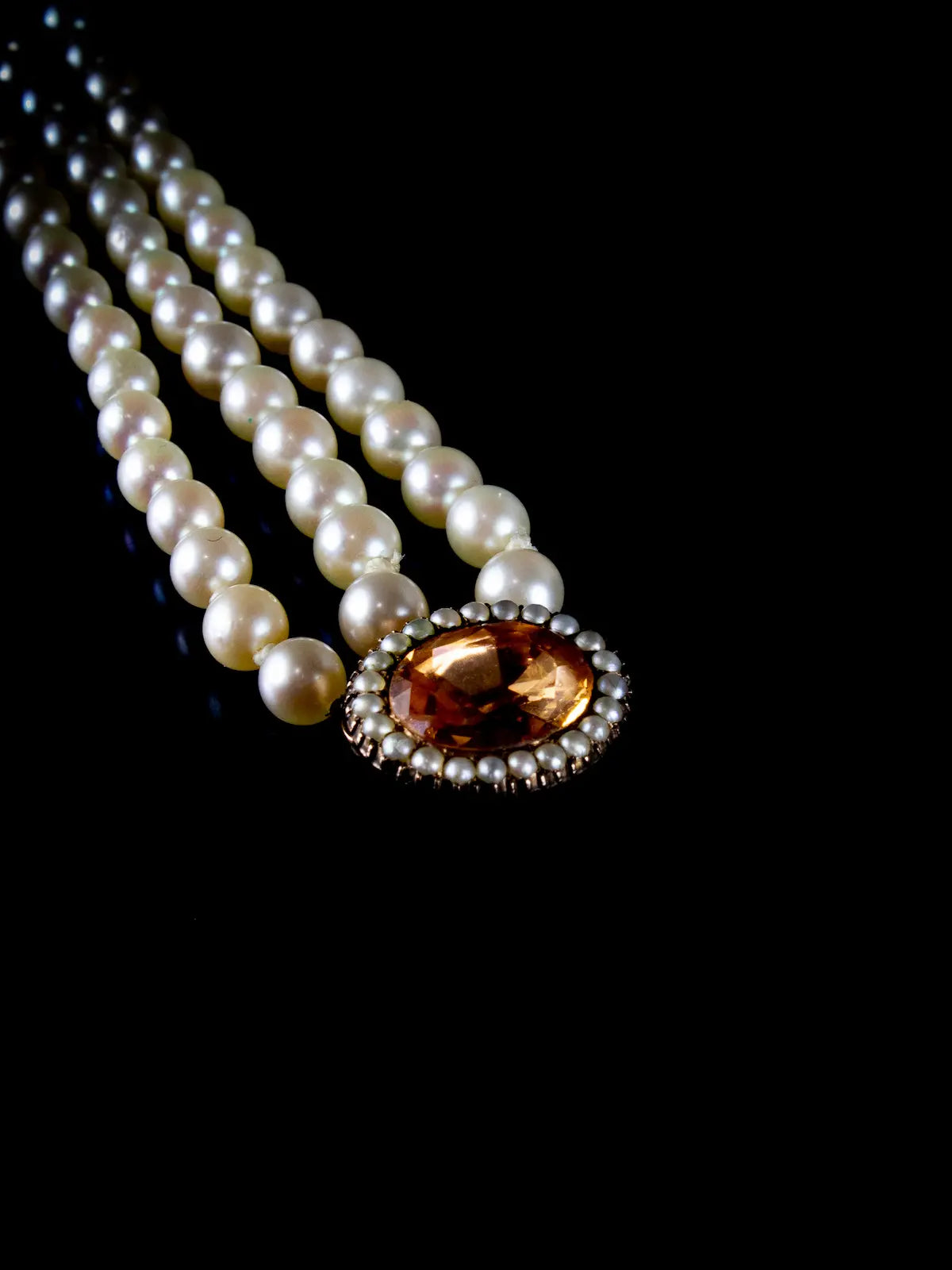 9ct Gold Akoya Pearl and Yellow Topaz Bracelet