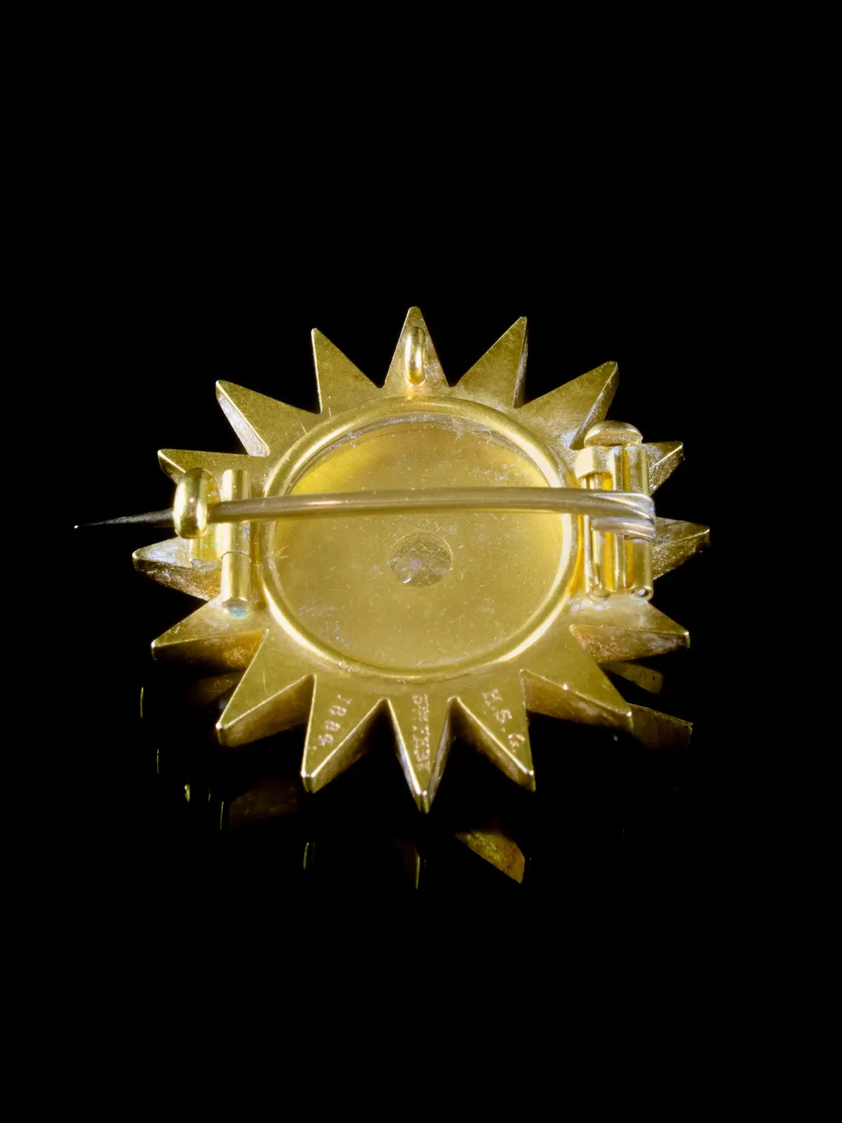 Antique Victorian 15ct Gold Pearl and Diamond Pendant/ Brooch, Circa 1884