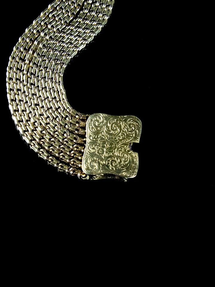Vintage 9ct Yellow Gold Bracelet, 73.89 grams
