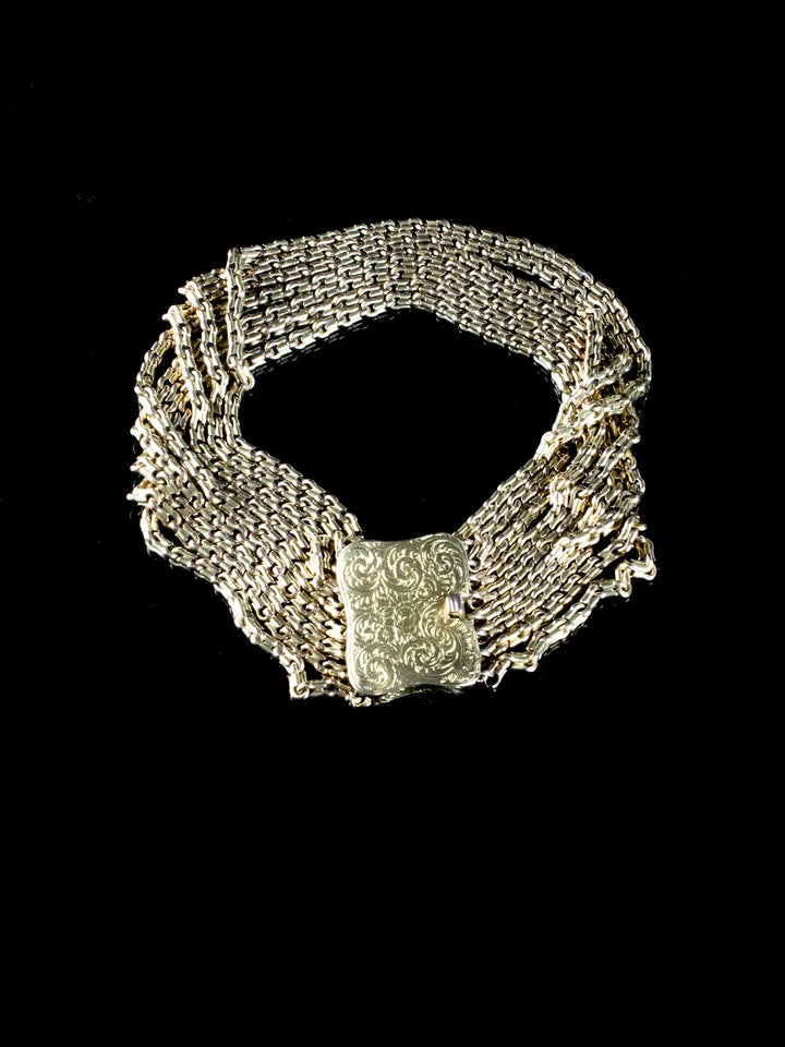 Vintage 9ct Yellow Gold Bracelet, 73.89 grams