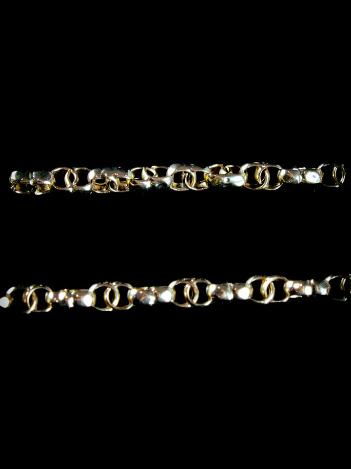 Antique 9ct Gold Guard Chain Necklace with Swivel Fob, 26 grams