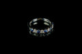 Platinum Sapphire and Diamond Nine Stone Half Eternity ring