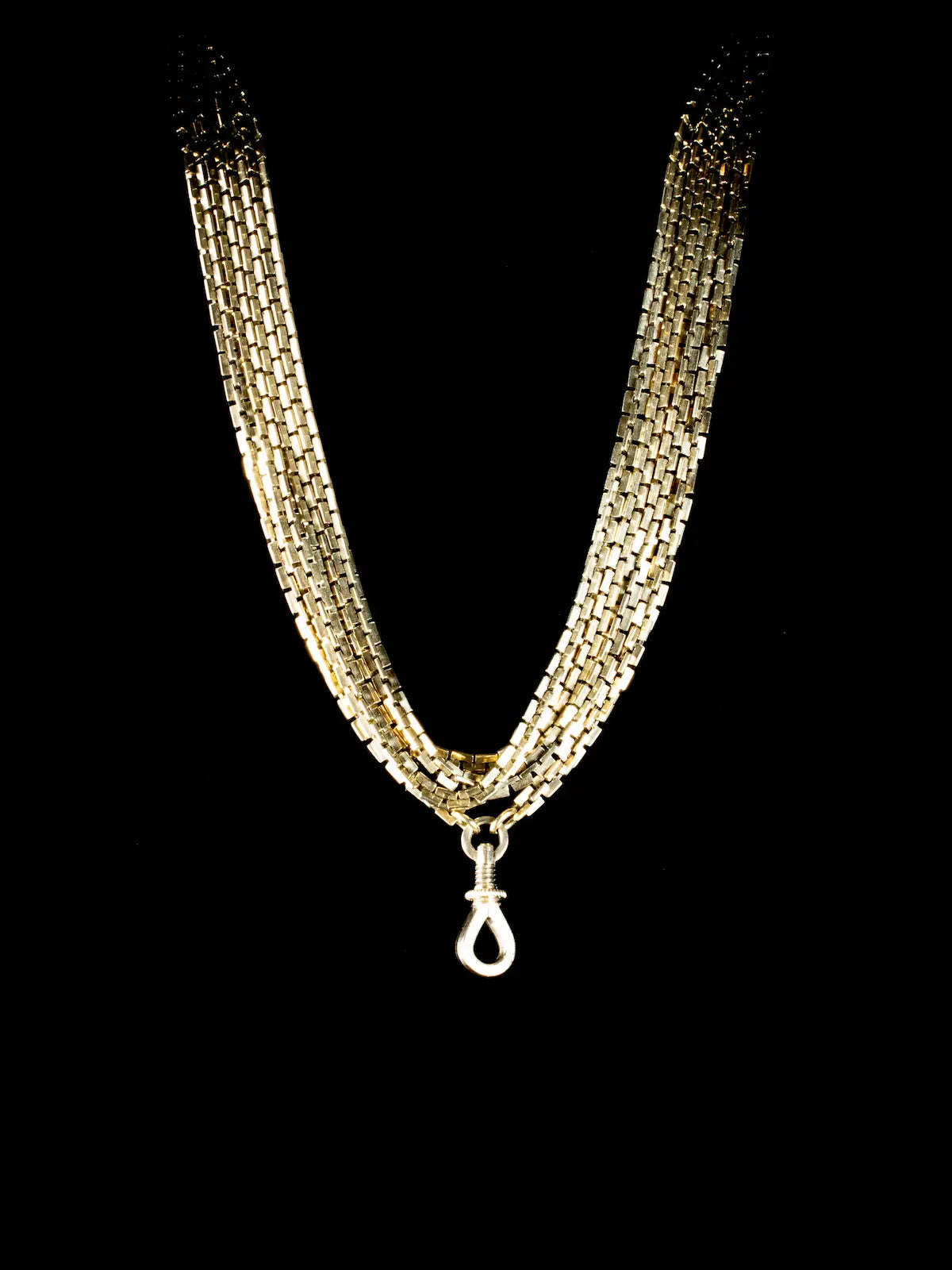 Antique 9ct Gold Guard Chain Necklace, 40.29 grams