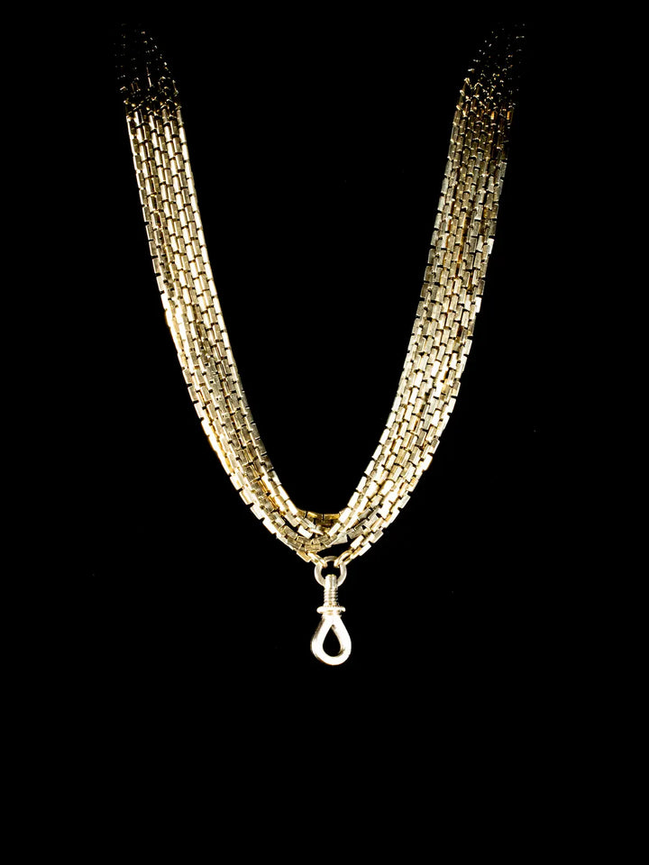 Antique 9ct Gold Guard Chain Necklace, 40.29 grams